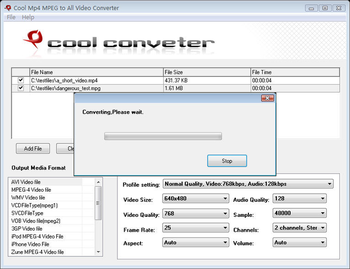 Cool MP4 MPEG to All Video Converter screenshot 2