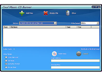 Cool Music CD Burner screenshot