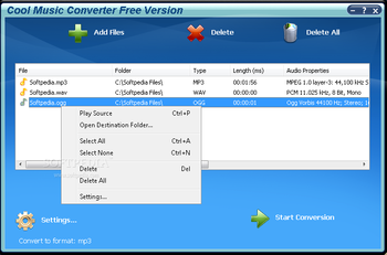 Cool Music Converter screenshot