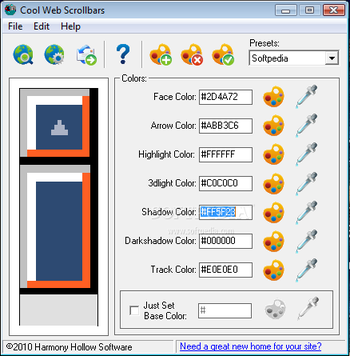 Cool Web Scrollbars screenshot
