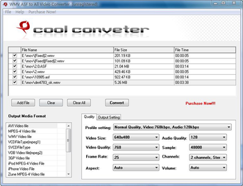 Cool WMV ASF to All Video Converter screenshot