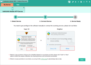 Coolmuster Android SMS+Contacts Recovery screenshot