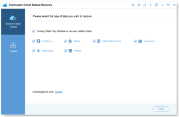 Coolmuster iCloud Backup Recovery screenshot 4