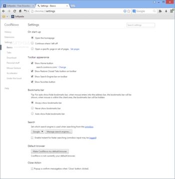 CoolNovo (formerly ChromePlus) screenshot 13