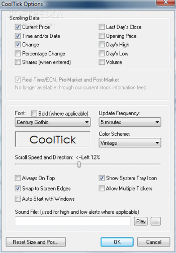 CoolTick Stock Ticker screenshot 2