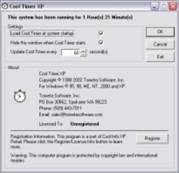 CoolTimer screenshot 2