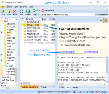 CoolUtils Mail Viewer screenshot 2