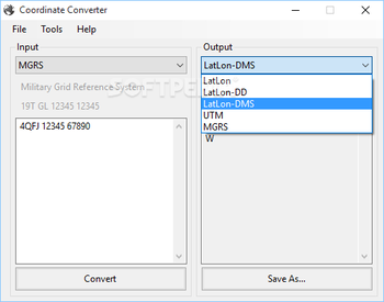 Coordinate Converter screenshot 2