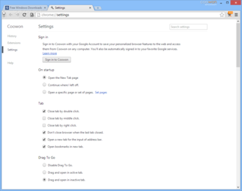 Coowon Browser screenshot 2