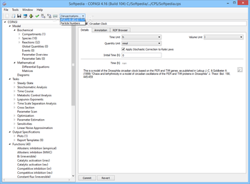COPASI screenshot