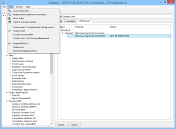 COPASI screenshot 3
