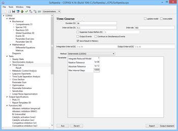 COPASI screenshot 7
