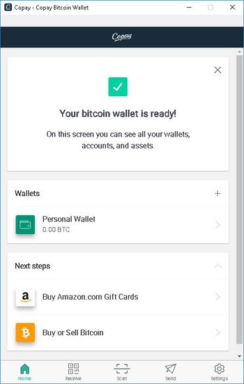 Copay screenshot