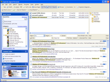 Copernic Agent Personal screenshot