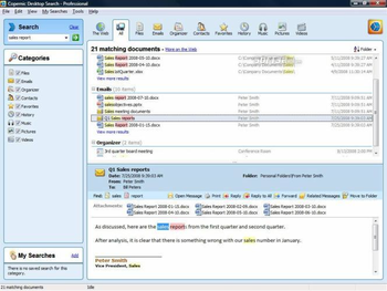 Copernic Desktop Search Professional screenshot 2