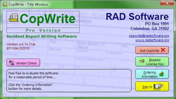 CopWrite screenshot 2