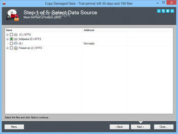 Copy Damaged Data screenshot