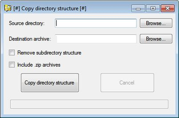 Copy Directory Structure Portable screenshot