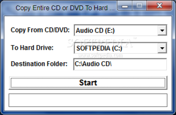 Copy Entire CD or DVD To Hard Drive Software screenshot