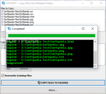 Copy Files Into Multiple Folders screenshot 2