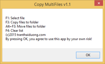Copy Multifiles screenshot