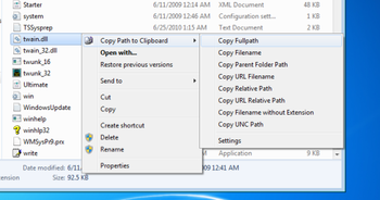 Copy Path to Clipboard screenshot
