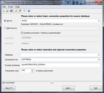 Copy Schema for SQL Server screenshot