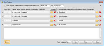 CopyFolders screenshot