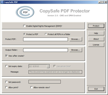 Copysafe PDF Converter screenshot