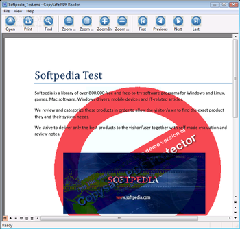 CopySafe PDF Reader screenshot