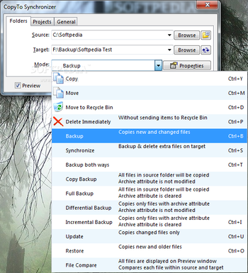 CopyTo Synchronizer screenshot 2