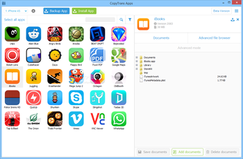 CopyTrans Apps screenshot
