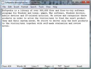 CopyWriter screenshot