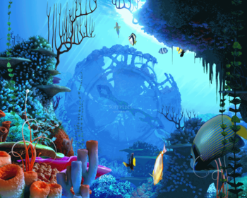 Coral Clock 3D Screensaver screenshot 2