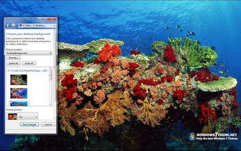 Coral Reef Windows 7 Theme with sound screenshot