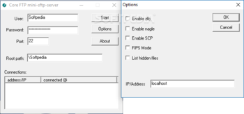 Core FTP Mini SFTP Server screenshot