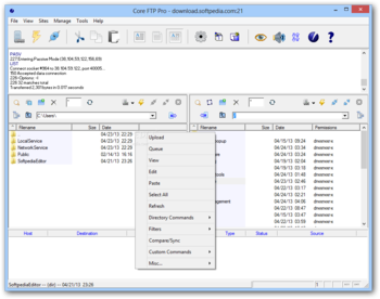 Core FTP Pro screenshot