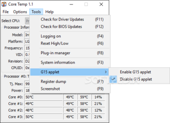 Core Temp screenshot 3