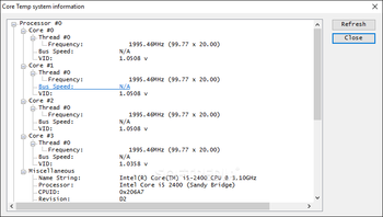 Core Temp screenshot 4