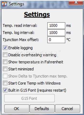 Core Temp nLite Addon screenshot 2