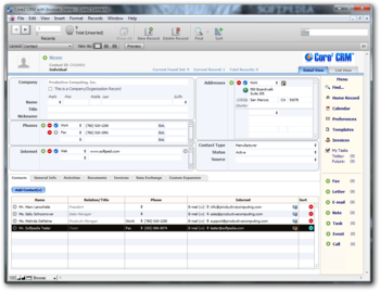 Core2 CRM screenshot 2