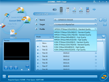 Corel DVD Copy screenshot 2