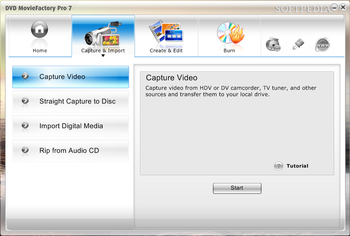 Corel DVD MovieFactory screenshot 2