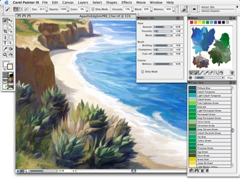 Corel Painter X for Windows screenshot