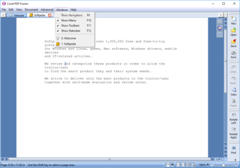 Corel PDF Fusion screenshot 8