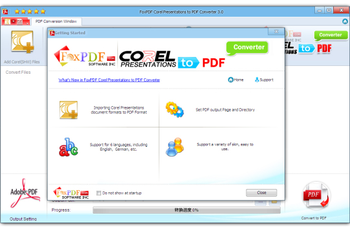 Corel Presentations to PDF Converter screenshot