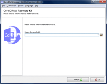 CorelDraw Recovery Kit screenshot