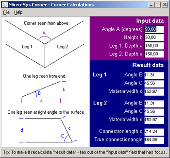 Corner screenshot