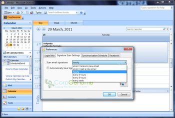 CorpGenome for Outlook screenshot