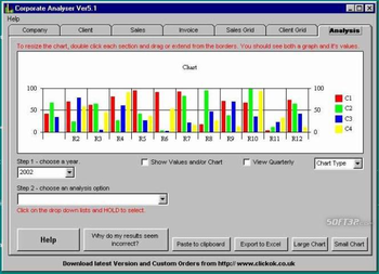 Corporate Analyser screenshot